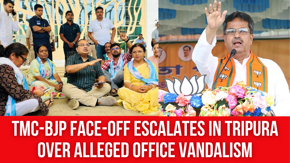 TMC-BJP Face-Off Escalates in Tripura over Alleged Office Vandalism