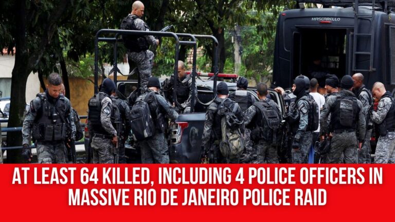 Rio Rico Raid Aftermath At least 64 killed, including 4 police officers in massive Rio de ...