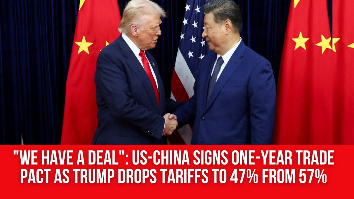 «У нас є угода»: США і Китай підписали однорічну торгову угоду, оскільки Трамп знизив тарифи з 57% до 47% «У нас є угода»: США і Китай підписали однорічну торгову угоду, оскільки Трамп знизив тарифи з 57% до 47%