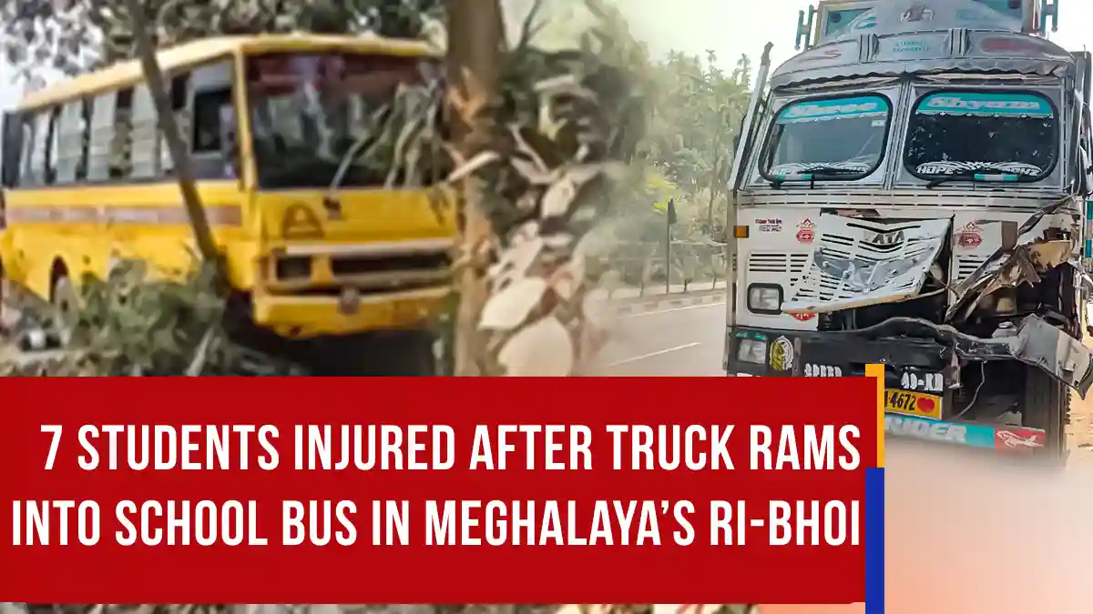 7 Students Injured After Truck Rams into School Bus in Meghalaya’s Ri-Bhoi