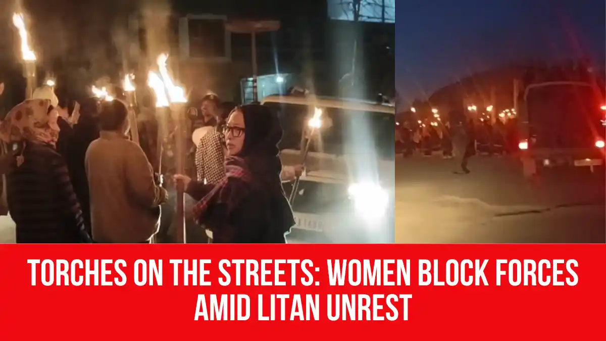 Torches on the Streets: Women Block Forces Amid Litan Unrest