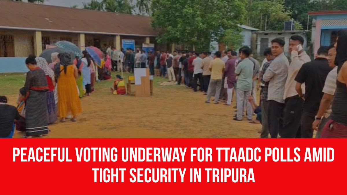 Peaceful Voting Underway For TTAADC Polls Amid Tight Security In Tripura