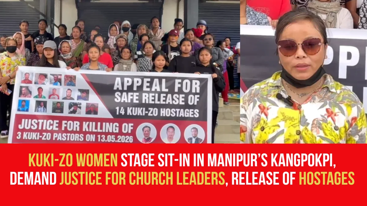 Kuki-Zo Women Stage Sit-in in Manipur’s Kangpokpi, Demand Justice for ...