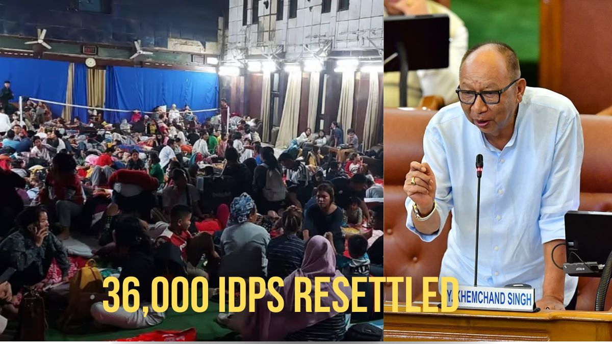 36,000 of 60,000 IDPs from May 2023 Manipur Violence Resettled: CM Khemchand Singh