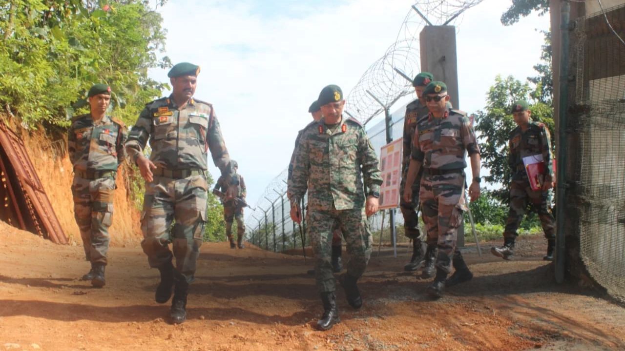 Assam Rifles DG reviews India-Myanmar border security, fencing in Manipur